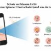 Wirkung blaues Licht HEV auf die Haut
