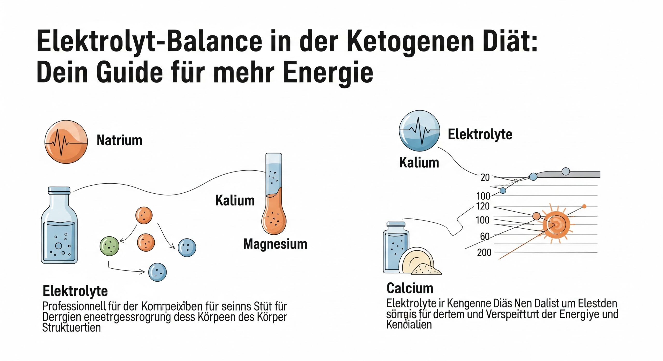 Elektrolyt-Balance ketogene Diät - Elektrolytmangel bei Keto vorbeugen Elektrolyt-Mangel Keto Diät