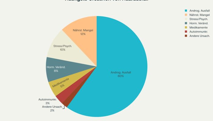 Statistik häufigste Ursachen Haarausfall Infografik