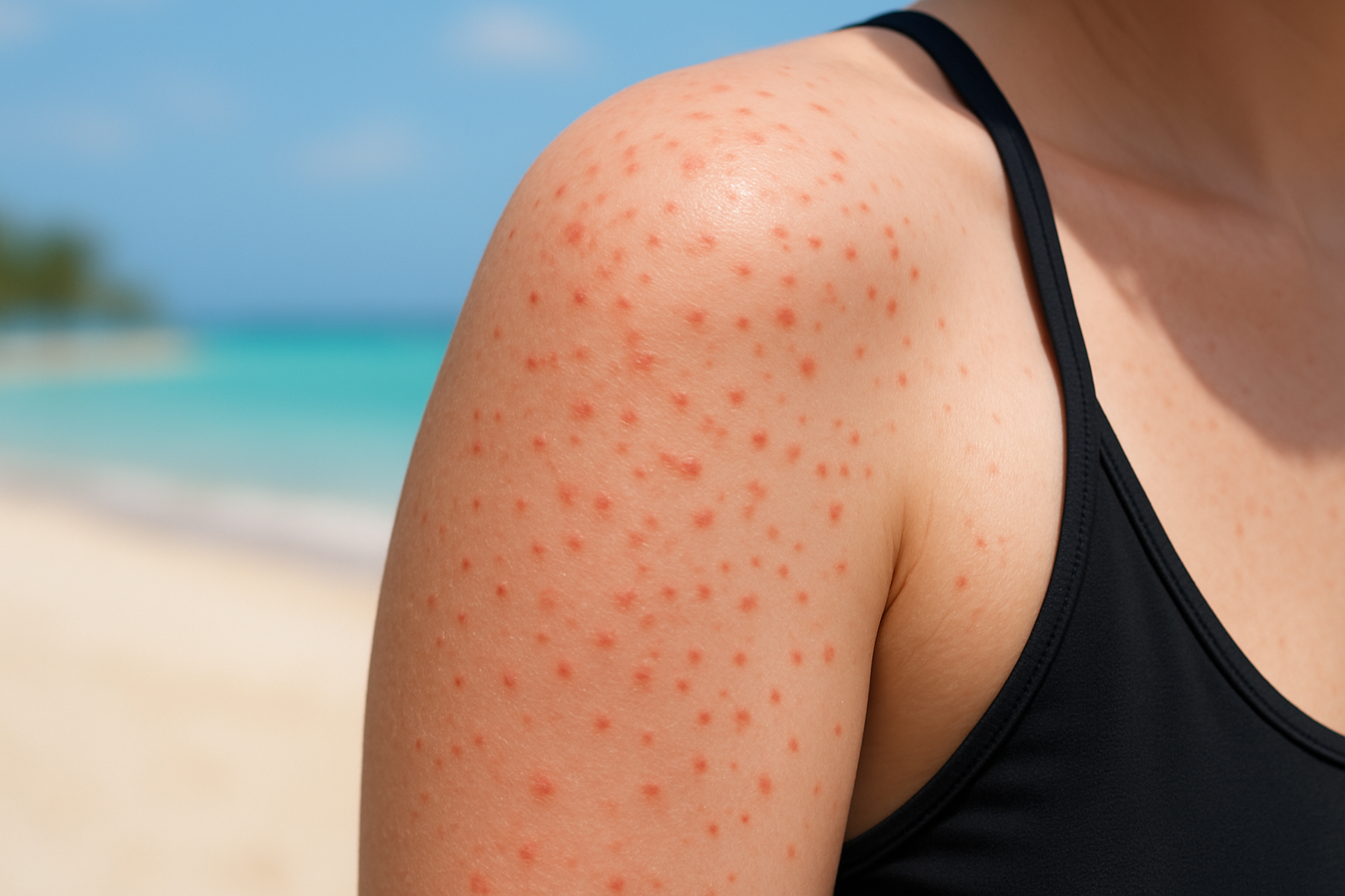Mallorca Akne (Acne aestivalis) - Ursachen, Symptome, Verlauf und Behandlung der Sonnenallergie Ursachen Symptome Mallorca Akne