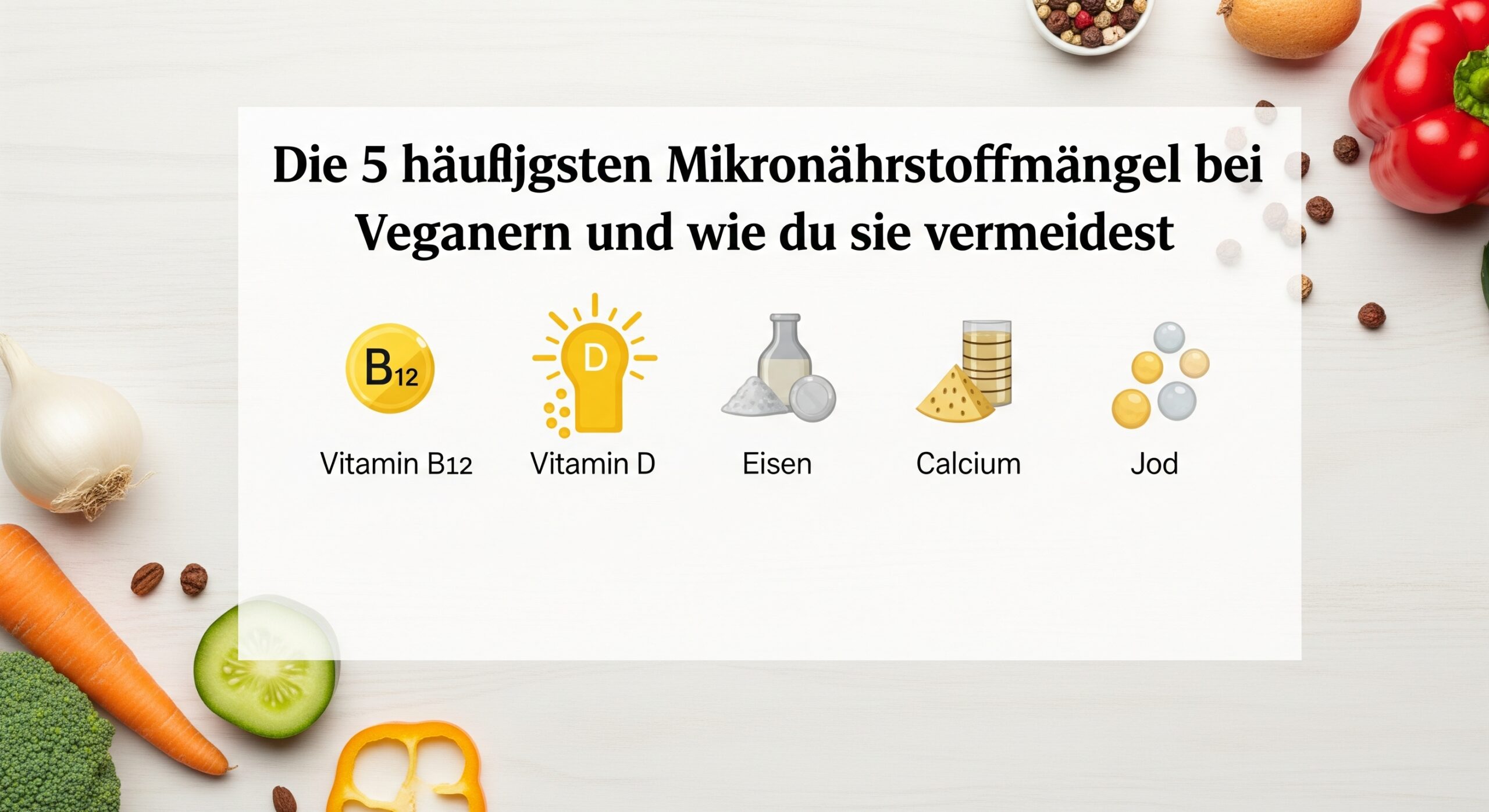 Die 5 häufigsten Mikronährstoffmängel bei veganern Mikronährstoffmangel Vegane Ernährung