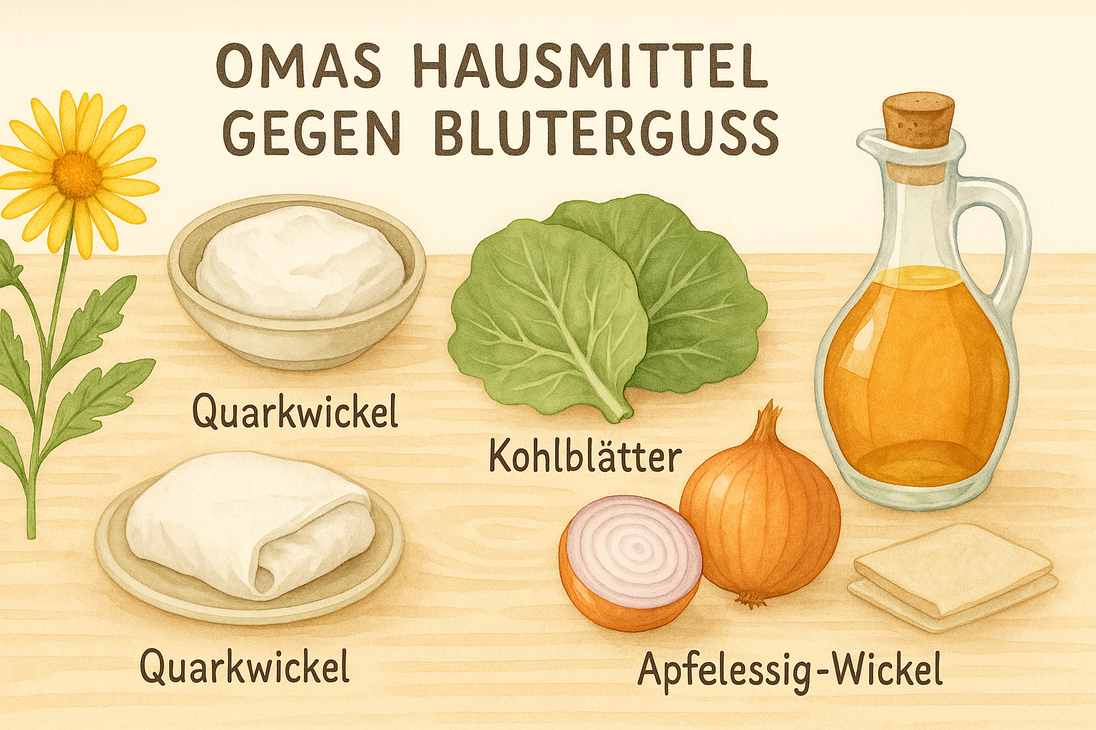 Omas Hausmittel gegen Bluterguss Hausapotheke