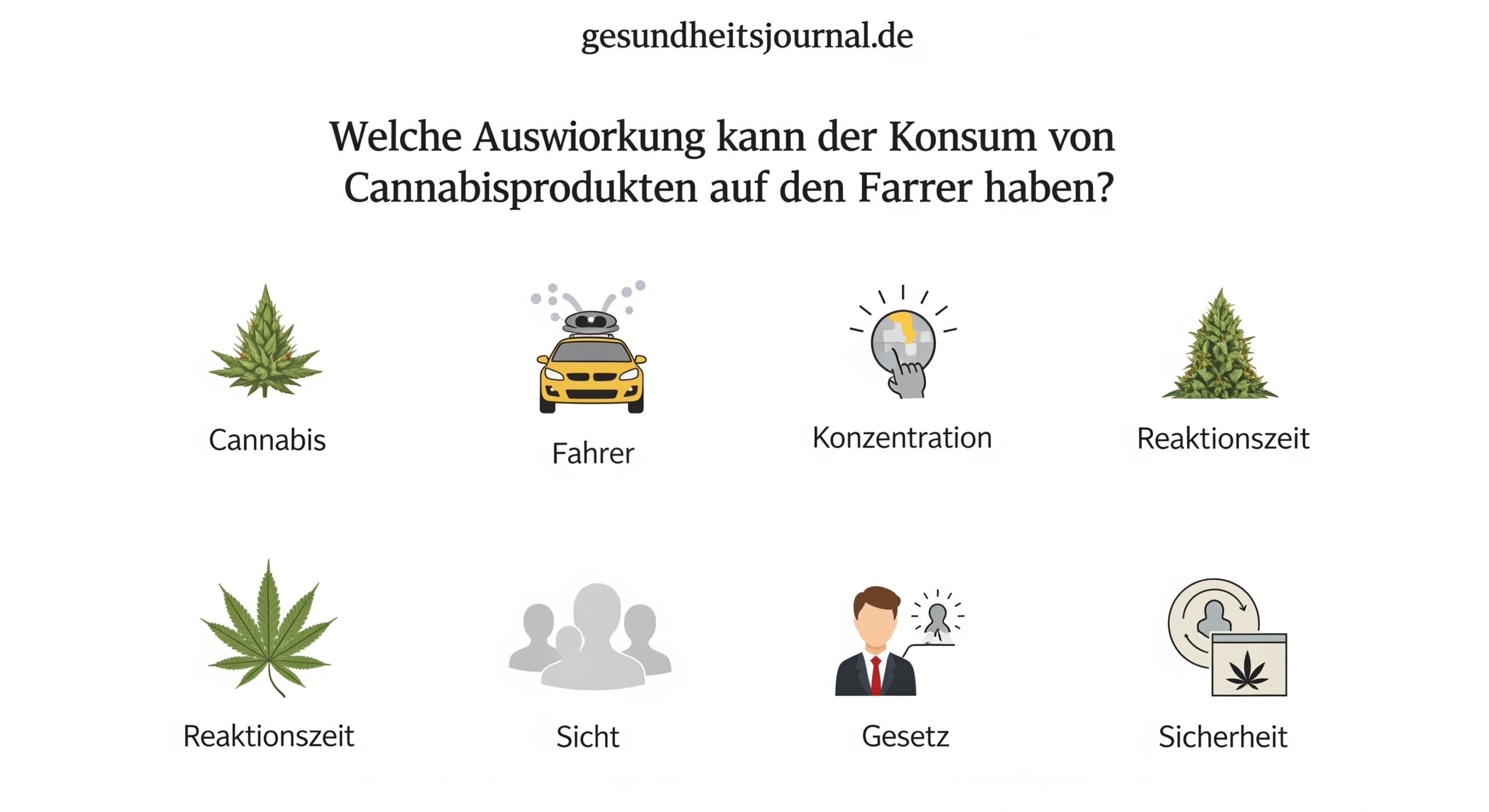 Welche Auswirkung kann der Konsum von Cannabisprodukten auf den Fahrer haben? Cannabis Autofahren