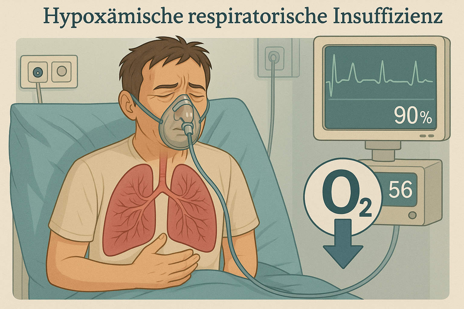 hyperxämische respiratorische insuffizienz Typ 2 akut und chronisch hyperxämische respiratorische insuffizienz Typ 2